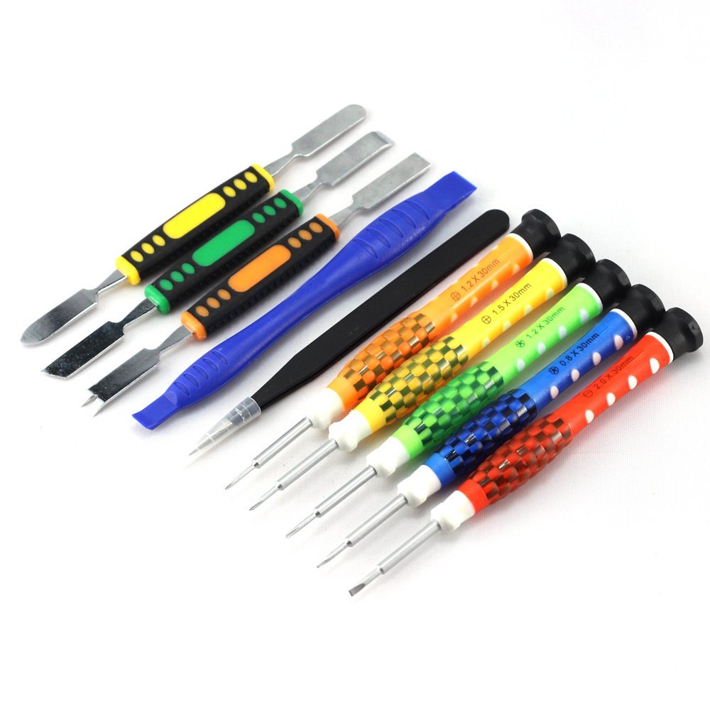 Screwdriver Set, E-Durable Precision Repair Tool Kit Screwdriver Tweezers and Pry Bar Set for Phone, Tablet, Computer, Camera and Other Electronics - 10 Pcs Kit