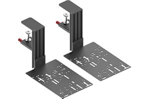JOYORAN 2 Sets of HOTAS Desk Mounts for Flight Sim Game Joysticks, Throttles Compatible with Logitech X56/X52/X52 Pro, Thrustmaster T-Flight Hotas series/T.16000M FCS/Sol R2/TCA