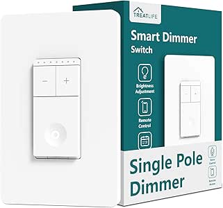 Treatlife Smart Dimmer Switch Neutral Wire Needed 2 4ghz Wi Fi Light Switch Compatible With Alexa And Google Assistant Schedule Remote Control