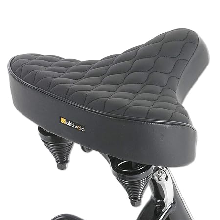 aktivelo XXL Fahrradsattel Damen und Herren Bequem und Schmerzfrei mit Weicher Federung, Extra Breit, Bandscheibensattel, L 2