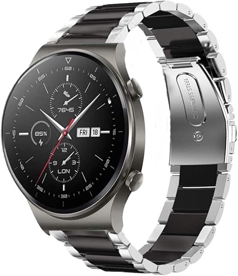 LvBu Silikon Armband Für Fossil Damen Gen 5E Smartwatch - Schwarz