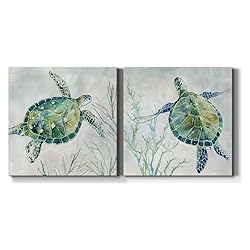 Renditions Gallery Seaglass Turtle Wall