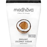 MADHAVA Organic Coconut Sugar 3 Lb. Bag (Pack of 1), Natural Sweetener, Sugar Alternative, Unrefined, Sugar for Coffee, Tea &
