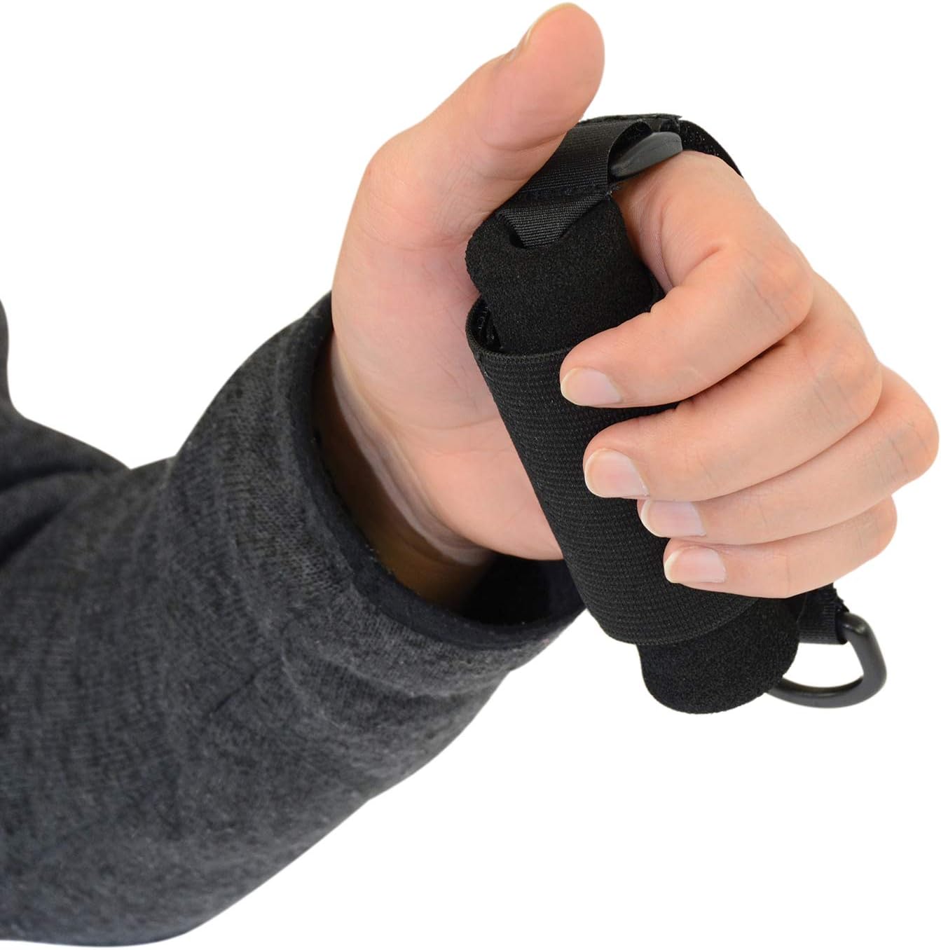 Sammons Preston Universal Holder Strap for Elderly, Hand Cuff with Pocket for Holding Cutlery, Pens, Toothbrushes, Daily Living Tools, Adjustable Velcro Implement Holder for Weak Grip and Arthritis: Industrial & Scientific
