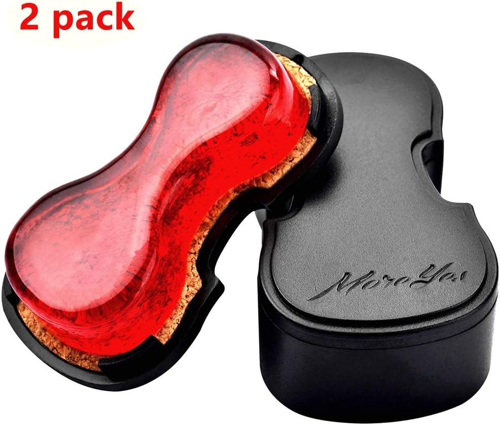 MOREYES Rosin for Violin Viola and Cello Rosin for Bows (Black-2 pack)