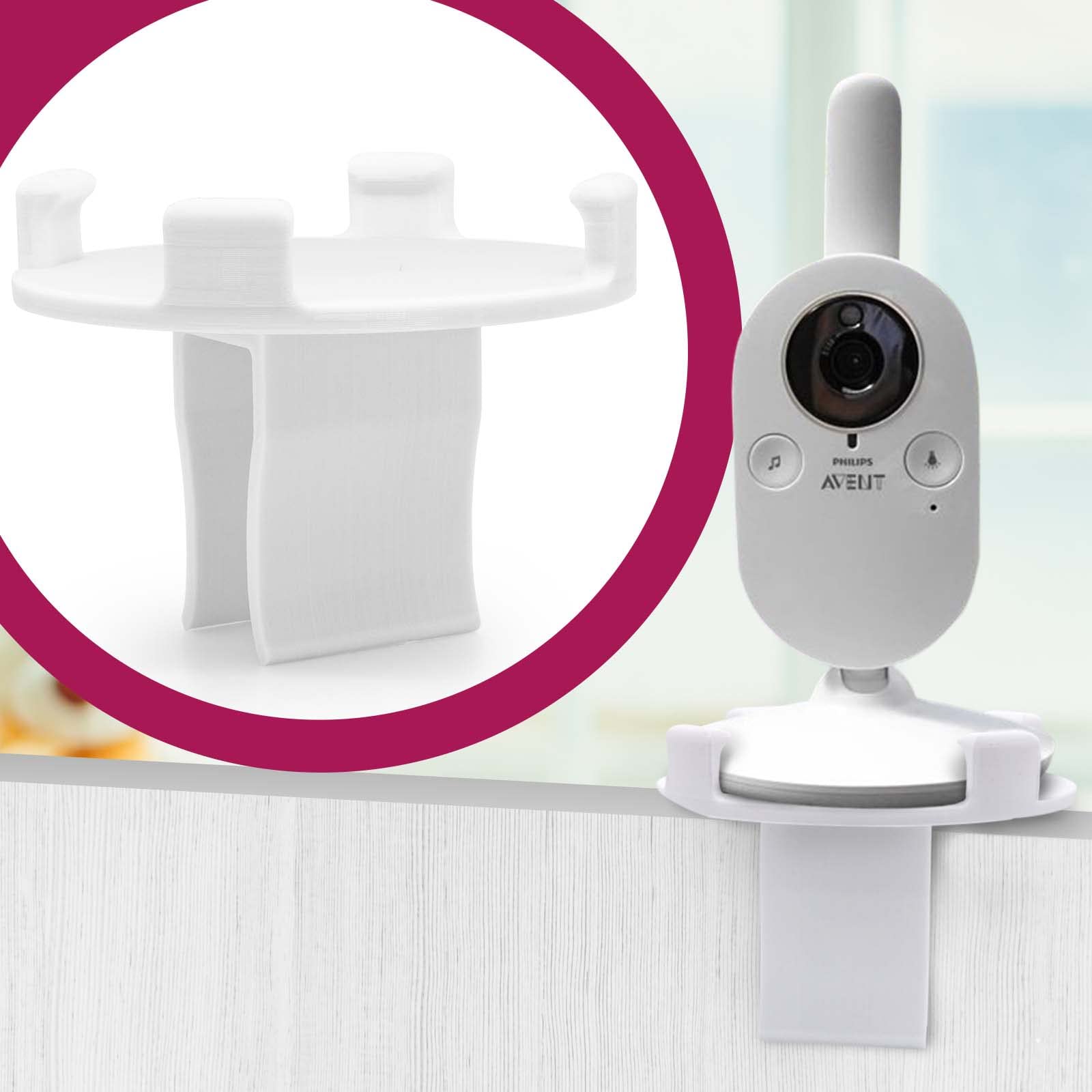 Baby monitor holder mount bed compatible with Philips Avent SCD