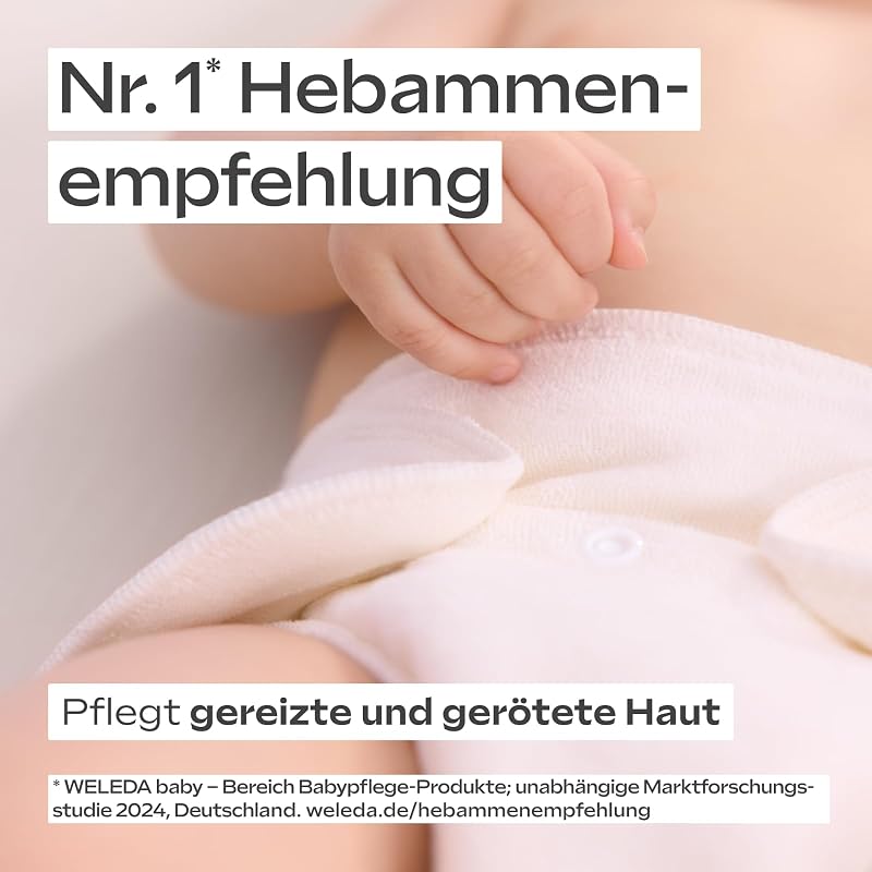 Bio Baby Calendula Wundschutzcreme 75ml - Naturkosmetik Wundsalbe / Babycreme für den Schutz empfindlicher Baby Haut im Windelbereich. Hilft bei Rötungen, gereizter Haut und Wundsein