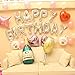 Mcolour Balloon Birthday Party 16 Inch Cute HAPPY BIRTHDAY Letters Foil Balloons (Silver Birthday Letter Balloons)