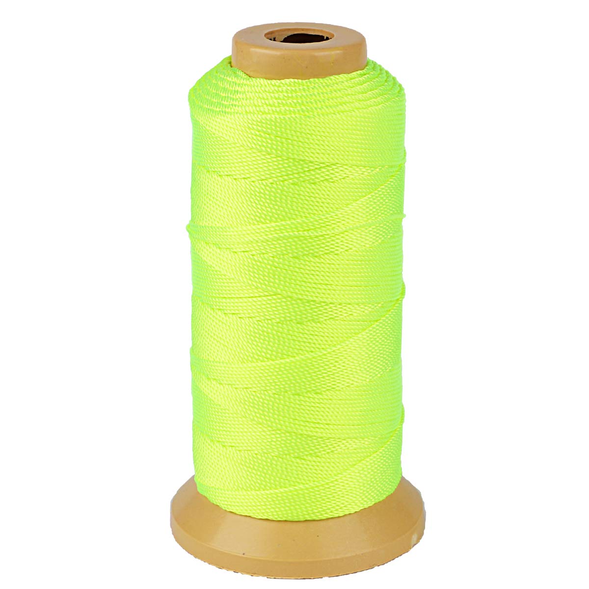 656 Feet Twisted Nylon Twine String Cord for Gardening Marking DIY Projects Crafting Masonry (1mm-656 feet, Fluorescein)