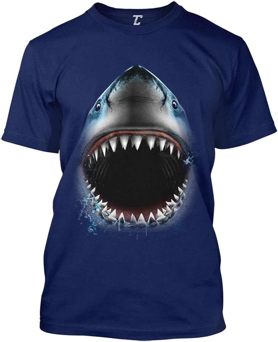 Shark Face - Great White Sea Creature Men's T-Shirt