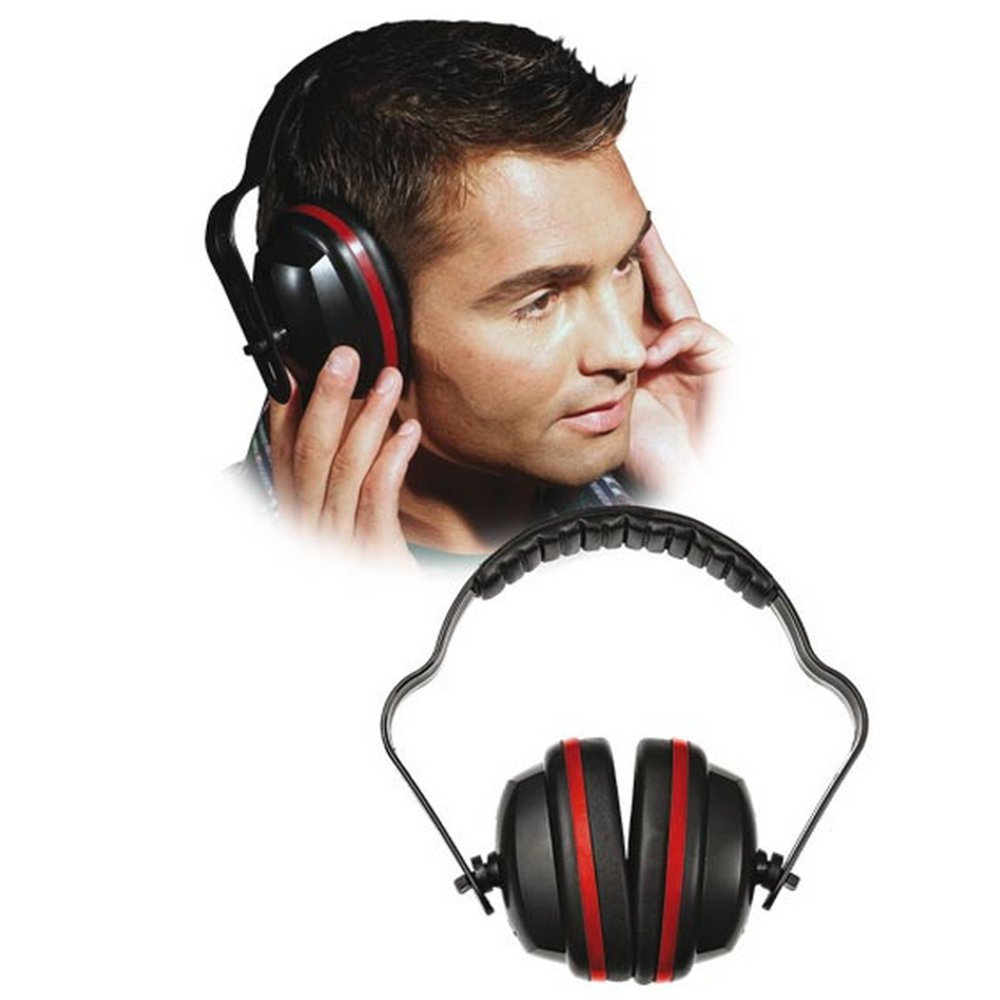 Reis OSB Ear-Muffs, Black-Red, Size/Medium/L Size