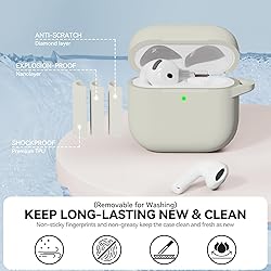for AirPods 4 Case, Soft Silicone Protective Case