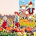 Blulu Thanksgiving Toss Game Fall Festival Game Banner with 3 Scarecrow Bean Bags Pumpkin Toss Decoration Turkey Harvest Games for Kids Family Friends Autumn Give Thanks Theme Party Favors Supplies