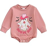 Rourufy Newborn Baby Girl Easter Outfit Bunny Bubble Romper Sweatshirt Infant Long Sleeve Onesie Spring Summer Clothes