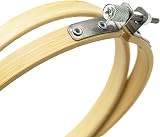 LAMXD 8 Pack 4 Inch Mini Bamboo Embroidery Hoop Cross Stitch Ring view 3