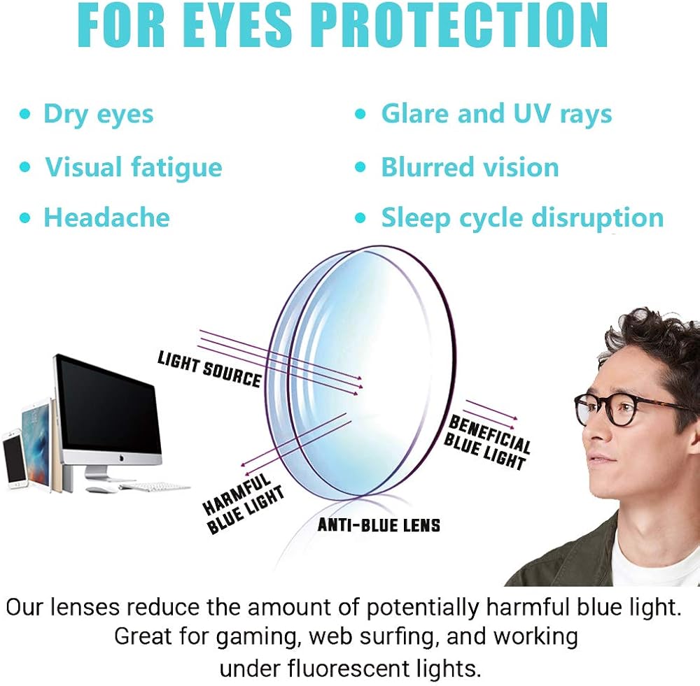 Blue Light Blocking Glasses, 2Pack Cut UV400 Computer Glasses for Anti Eyestrain: Shoes