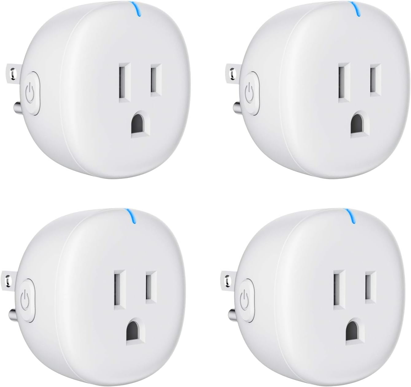WiFi Smart Plug, Maxcio Smart Outlet Compatible with Alexa Echo Google Home Ifttt, Timer/Schedule Function, App Remote Control from Anywhere, No hub Required, Only Support 2.4Ghz - 4 Packs
