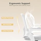 nasPaluro Ergonomic Computer Desk Chair with Flip-up Armrests Grey view 4