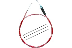 YRHHBYH 50'' Throttle Cable for Mini Bike Predator 212 79cc 196cc 212cc Coleman CT200U Baja Warrior Doodlebug MB200 Motovox MBX10 Monster Mega Go Kart Red