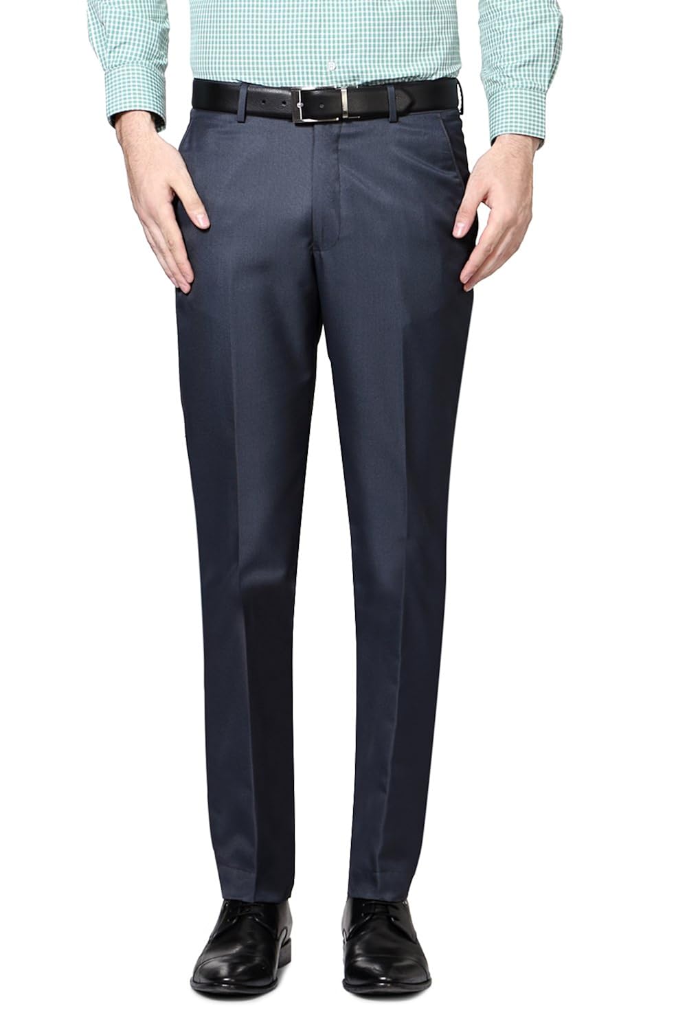 peter england blue trousers