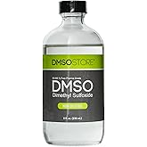 DMSO 8 oz. Glass Bottle Non-diluted 99.995% Pure Low Odor Pharma Grade Liquid Dimethyl Sulfoxide Super High Quality Made by DMSO Store
