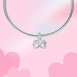 Alstade Puzzle Love Heart Charm 925 Sterling Silver