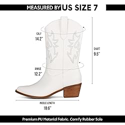 Tscoyuki Cowboy Boots for Women Western Cowgirl