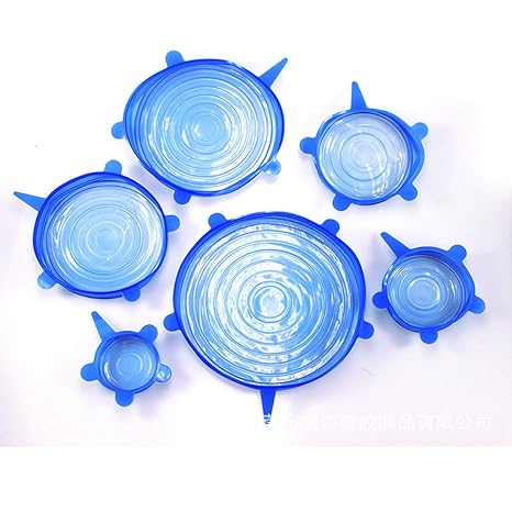 Ogquaton Tapas de Estiramiento de Silicona Recipientes de ...