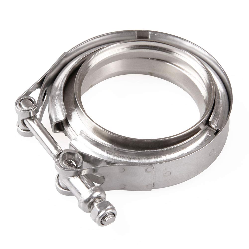 Universal 2.5 Inch V Band Clamp 76mm Stainless Steel Flanges