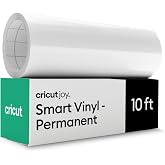 Cricut Smart Permanent Vinyl, White (5.5in x 10ft roll) | For Joy Machine - Matless cutting for long cuts