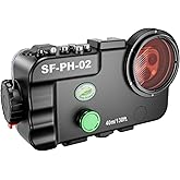 YaelHelens SF-PH-02 Professional Underwater Smartphone Housing Case, 40M/130ft Diving Depth, Waterproof Camera Case Compatible with iPhone (Come with iPhone 16/15/14 Frame) (YH-SF-PH-02)