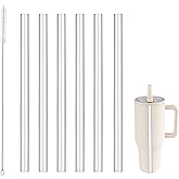 Replacement Straws Compatible with HydroJug, Straws Designed for HydroJug 32 oz with Flip Straw,Straw Replacement Compatible with Hydrojug, 6 Pieces and 1 straw brusher