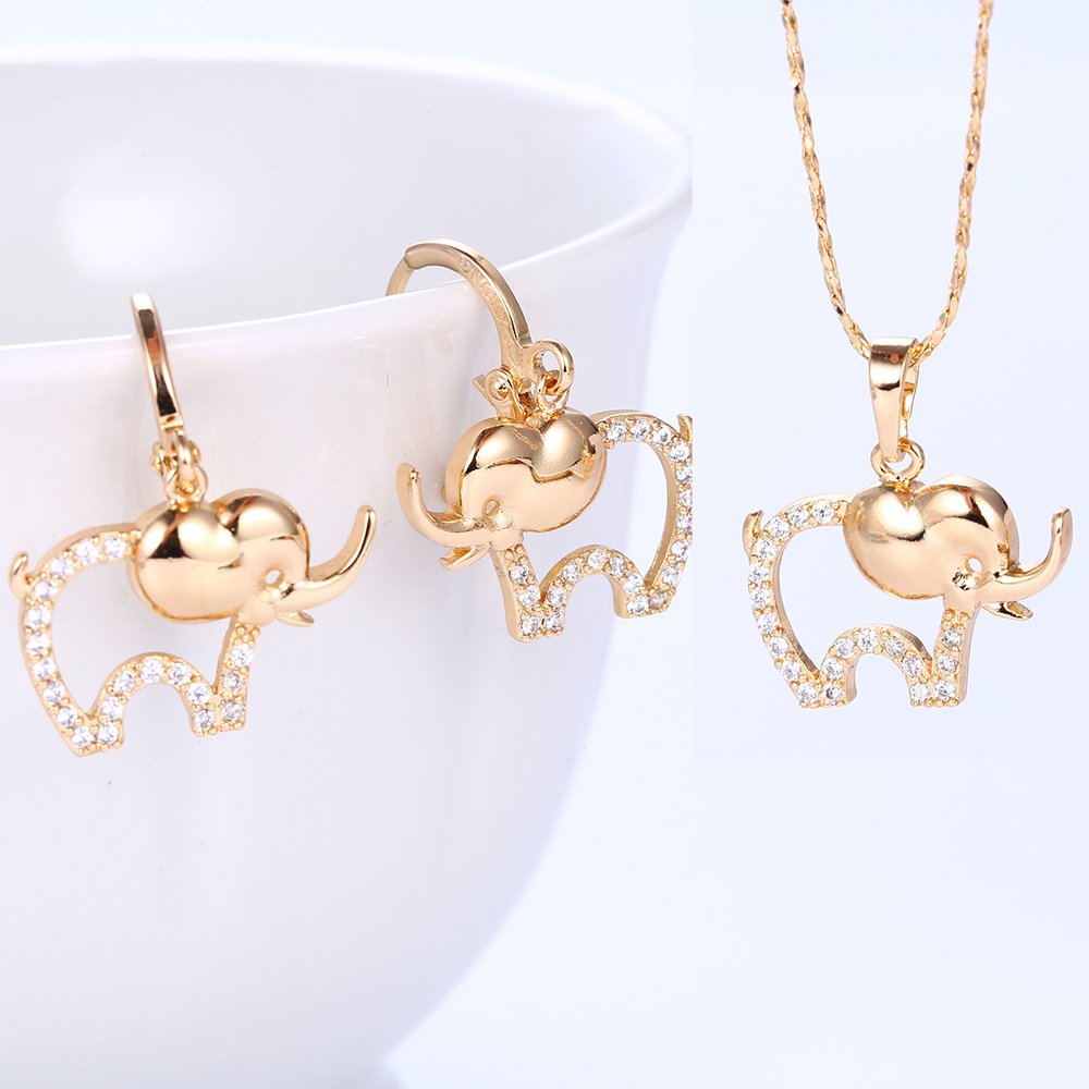 XFSRG Damen Schmuckset - Blüten Halskette & Ohrringe Set