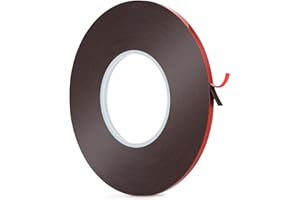 BTF-LIGHTING Double Sided Mounting Tape 65.6ft/20m x 0.2in/5mm Two Sided Strong Adhesive Foam Tape Heavy Duty Waterproof Tape