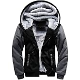 LBL Leading the Better Life Men's Pullover Winter Jackets Hooed Fleece Hoodies Sweatshirt Wool Warm Thick Coats