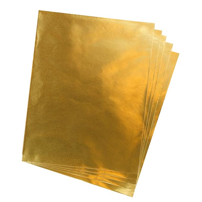 Hygloss Products Metallic Foil Paper Sheets 10 x 13 Inch, 50 Sheets