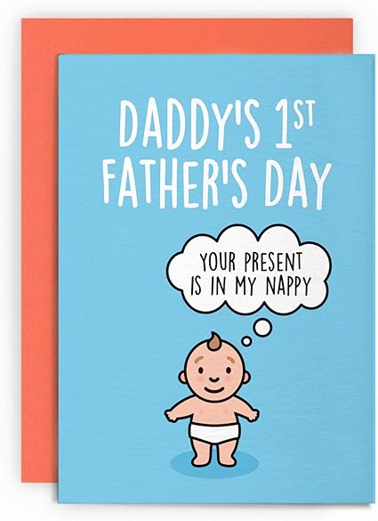 first father's day card from baby
