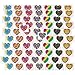Valentine Party Favors 134 Count Bulk for Kids Includes 48 Valentine Bookmarks, 72 Valentines Temporary Tattoos, 12 Valentines Ducks Vinyl Rubber Duckies and 1 Roll of 100 Valentines Heart Stickers