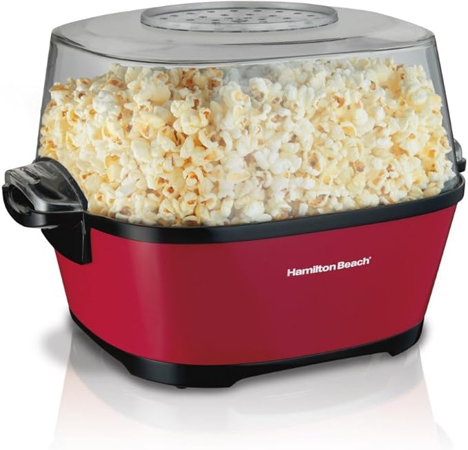 hamilton beach electric popcorn maker with stir arm 73302