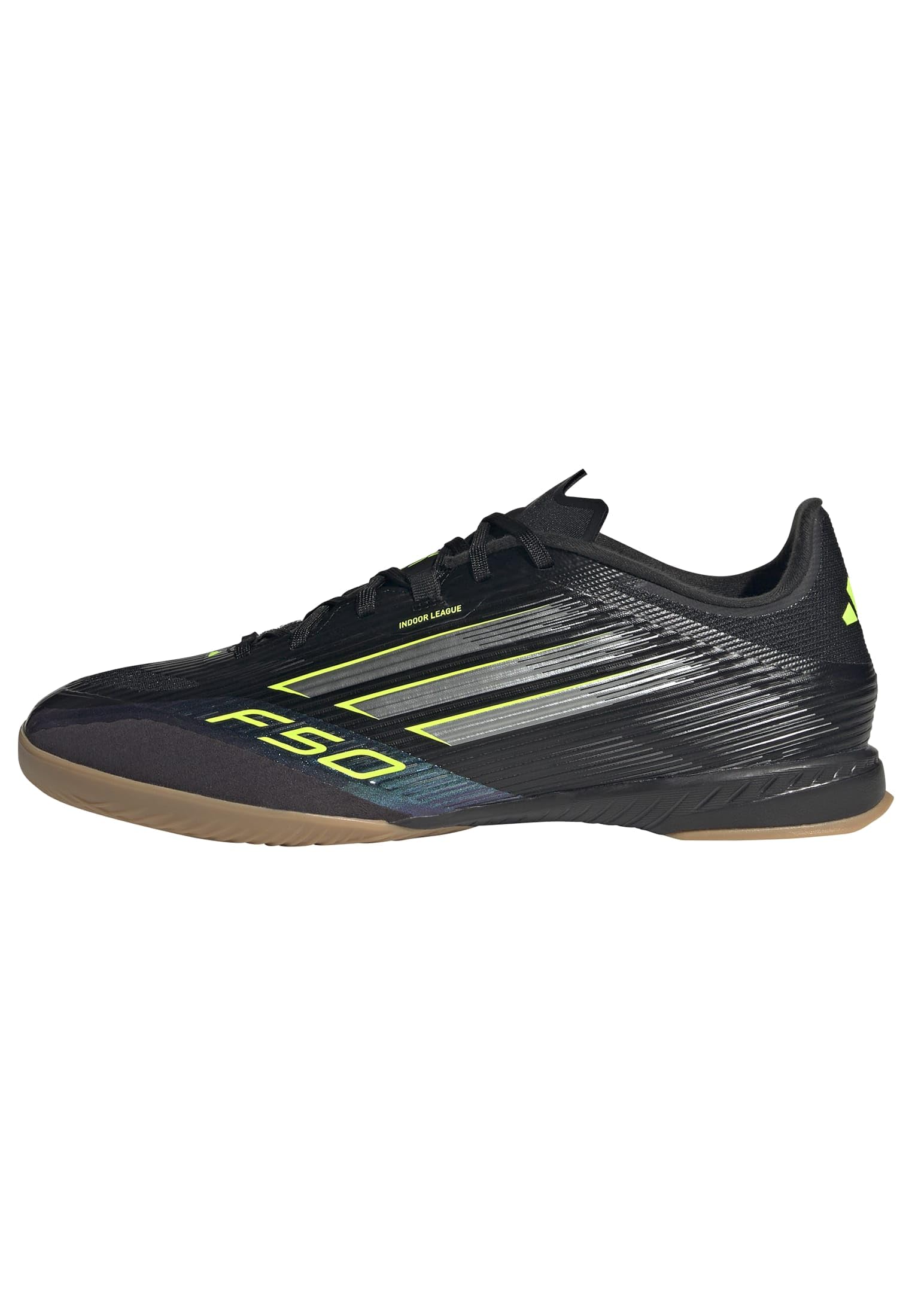 adidas Unisex F50 League Indoor Sneaker, Black/Iron
