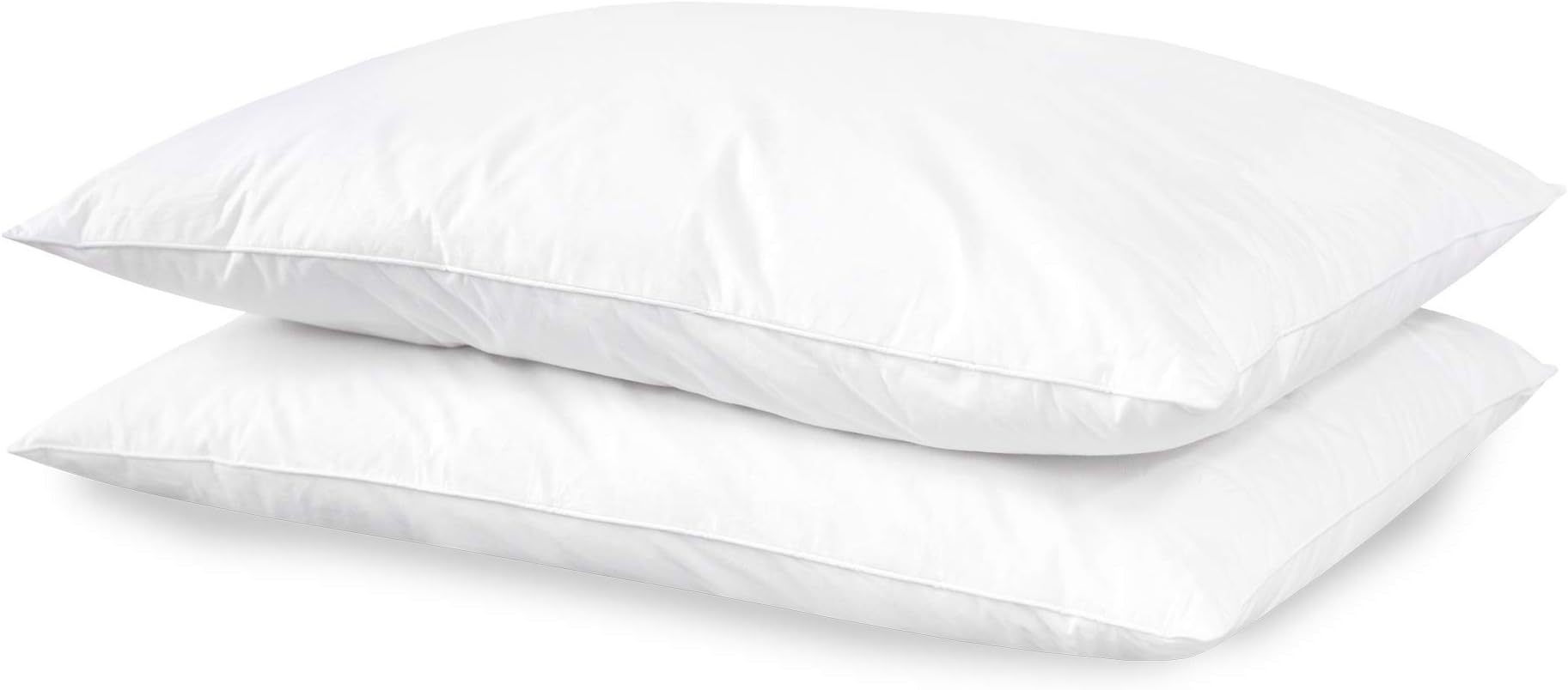 SensorPEDIC Micro-Feather Bed Pillow, Jumbo, White 2 Count