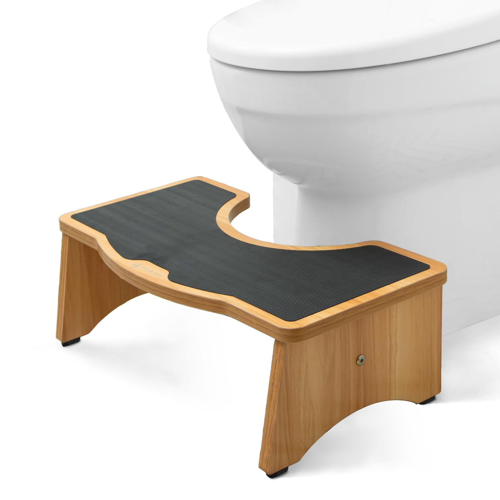 Photo 1 of StrongTek Extra Large Toilet Stool, Adults Squatting Poop Stool, Anti-Slip Bathroom Step Stool for Kids and Seniors, Heavy Duty 400 lbs Capacity