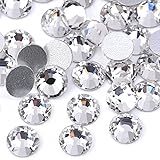 qiipii 400pcs SS30 Crystal White Nail Flatback