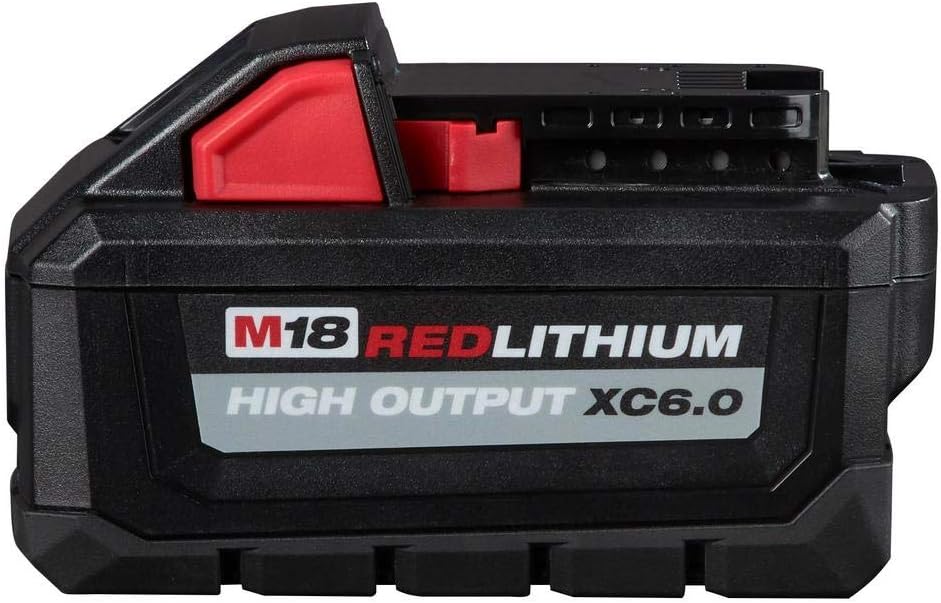 Milwaukee 48-11-1862 M18 18-Volt Lithium-Ion High Output 6.0Ah Battery Pack (2-Pack) (Non-Retail Packaging) - - 