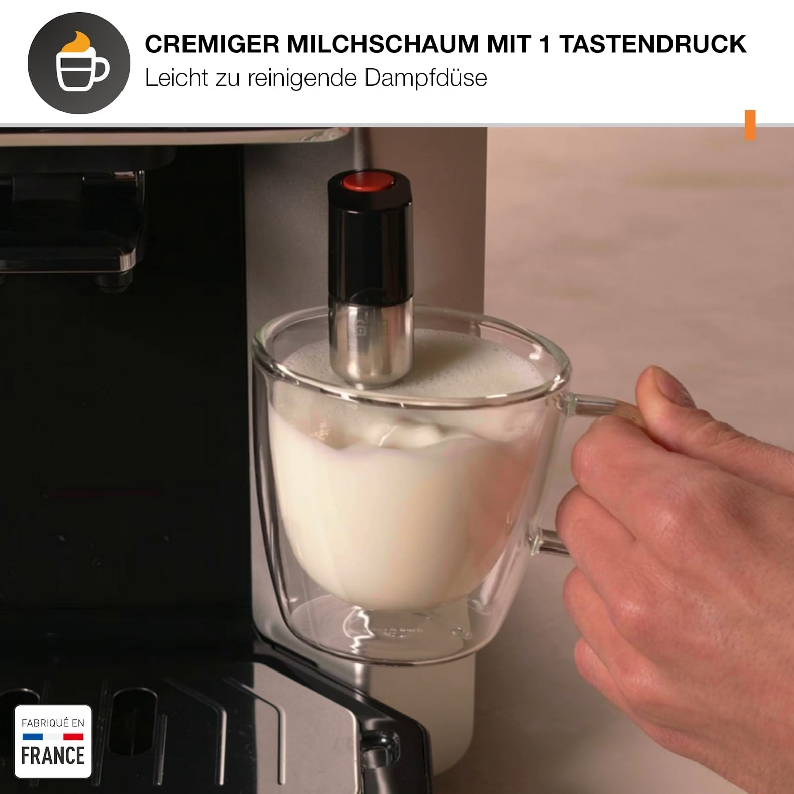Krups Sensation Kaffeevollautomat mit Milchschaumdüse, Kaffeemaschine für Espresso, Cappuccino & Latte Macchiato, gemacht für Bohnenkaffee & Filterkaffee, bis zu 5 Kaffeegetränke und 2-Tassen-Funktion 6