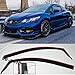 Extreme Online Store EOS Smoke Tinted JDM Style Side Window Visor Rain Guard - for Honda Civic 2 Door Coupe 12-15 2012 2013 2014 2015