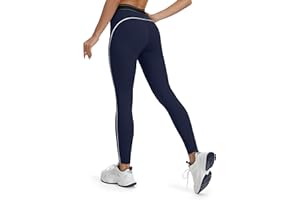 Tapata Women's Workout Leggings High Waist Tummy Control Side Striped Athletic Running Yoga Pants