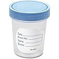 Medline Polypropylene Basic Specimen Container, Non-Sterile, 4 oz. - Leak-Resistant, Medical Grade Collection Cups, Pack of 25