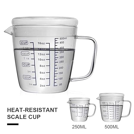 Compra popchilli Jarra Medidora De Vidrio Resistente Al Calor con ...