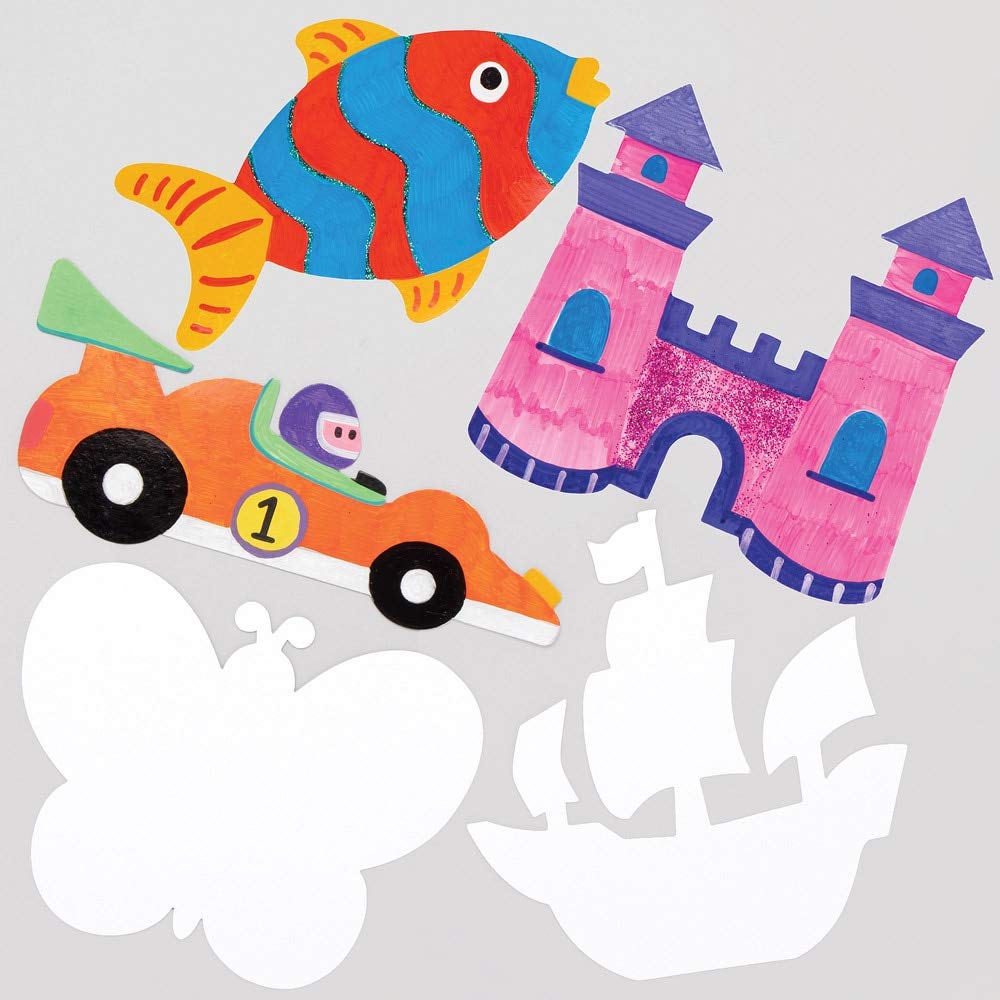 Baker Ross AT929 Card Blanks Bumper Assortment - Pack of 30, Card Blanks for Children to Design and Decorate, Ideal for School Work, Home Activities and Craft Group Projects